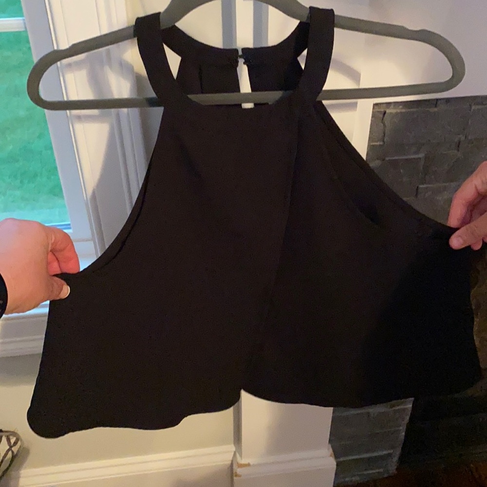 Dressy black polyester Top - Picture 3 of 6